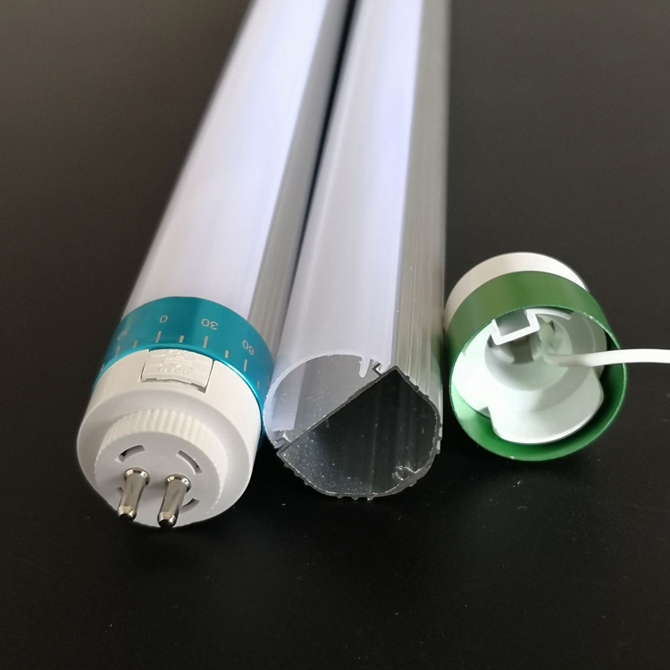 LED T6 Tube Housing PC Tube နှင့် Internal Aluminum